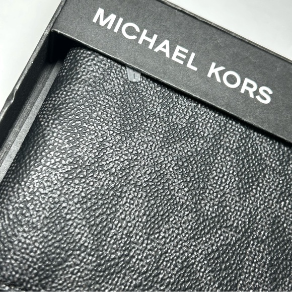 Michael Kors Men’s Slim Billfold Signature Wallet Black Jet Set Mens 86F2SMNF5B - Picture 2 of 16